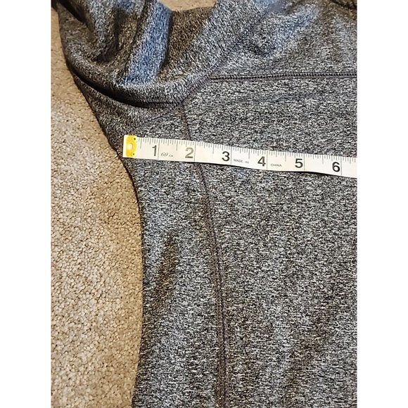 PINK Victorias Secret Stretch  Women XS  Thumb Hole Long Sleeve Mock Neck Gray - Picture 7 of 9